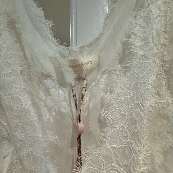 Love Shack Fancy Lace-Trim Floral Dress Mira